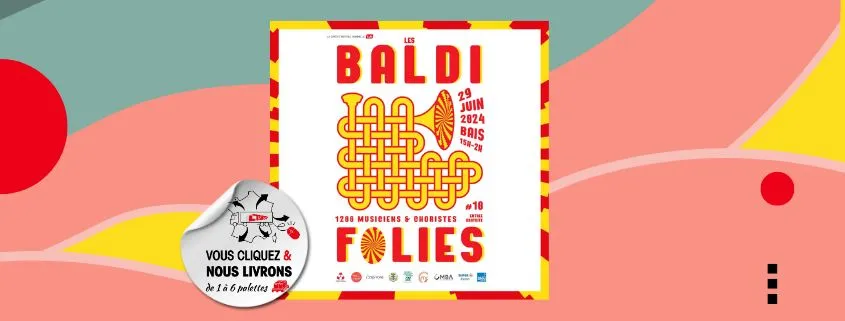 L'affiche 2024 du festival Les Baldifolies